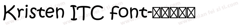 Kristen ITC font字体转换